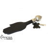 Avalon - PERCIVAL - Paddle med håndform og dråpeformet håndtak - Sort